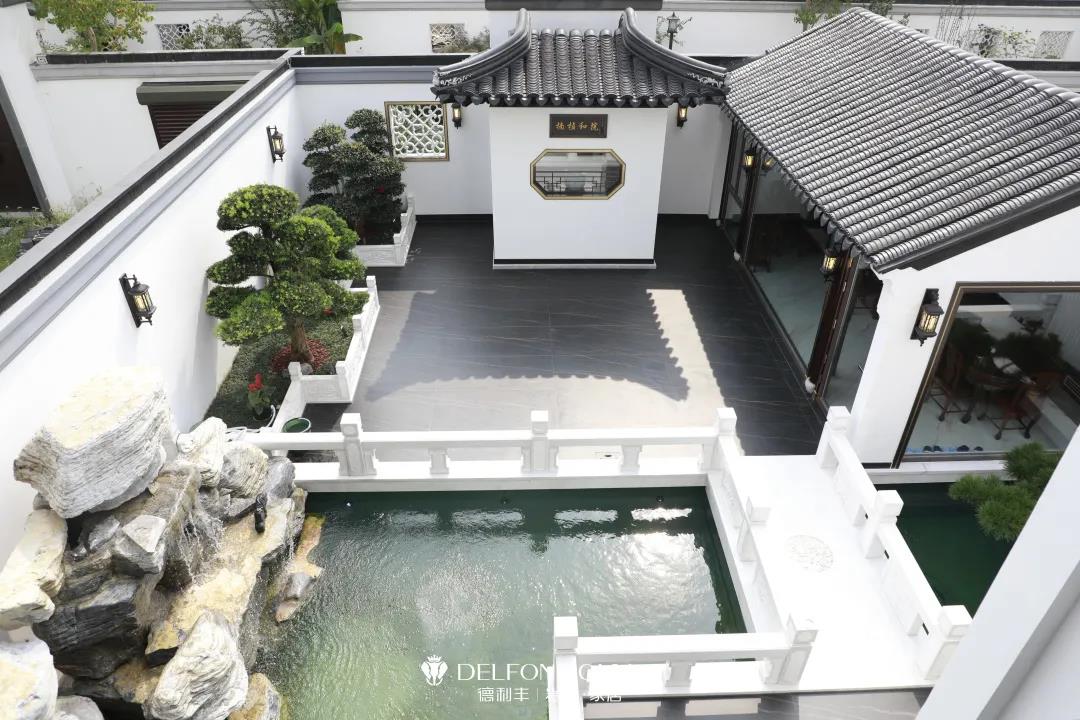 家裝案例 | 280㎡蘇州園林式巖板別墅，古典尊貴，古色古香(圖5)